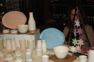 Alyssa Ettinger's porcelain table accessories.